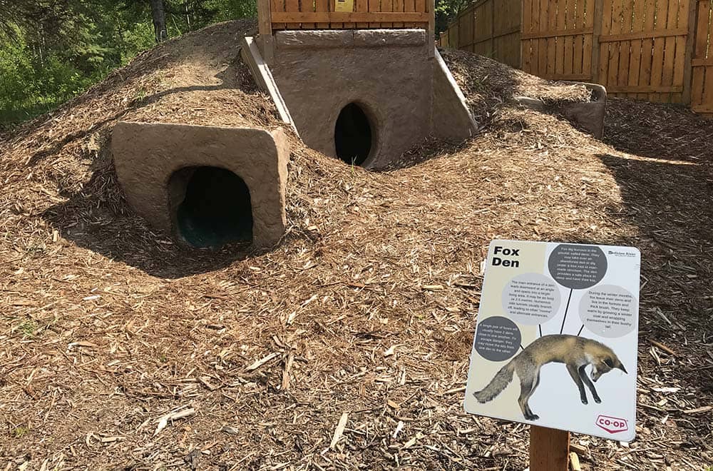 Fox den playground structure